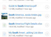 Imagen de función de búsuqeda de Dropbox Android