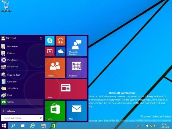 Windows 9 Technical Preview