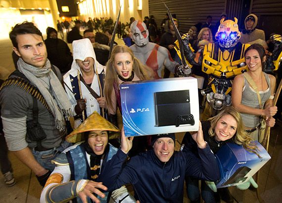 Furor por PlayStation 4 en su lanzamiento