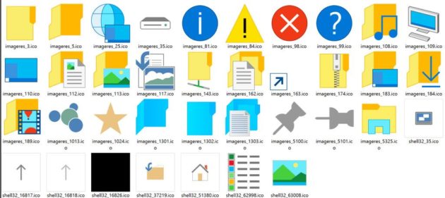 nuevos iconos de Windows 10