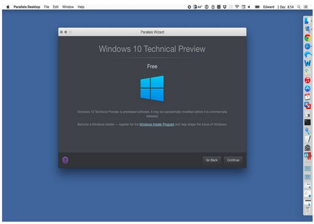 Windows 10 en Mac
