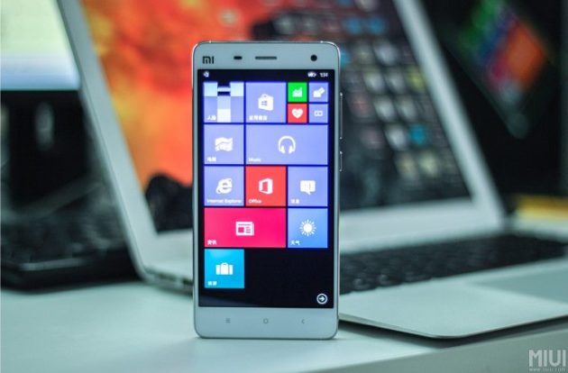 Windows 10 corriendo en un Xiaomi Mi4