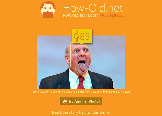 How-Old.net, un sitio web de Microsoft que intenta adivinar la edad a traves de una foto