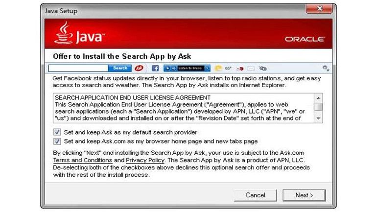 Microsoft considera la barra Ask como malware 27