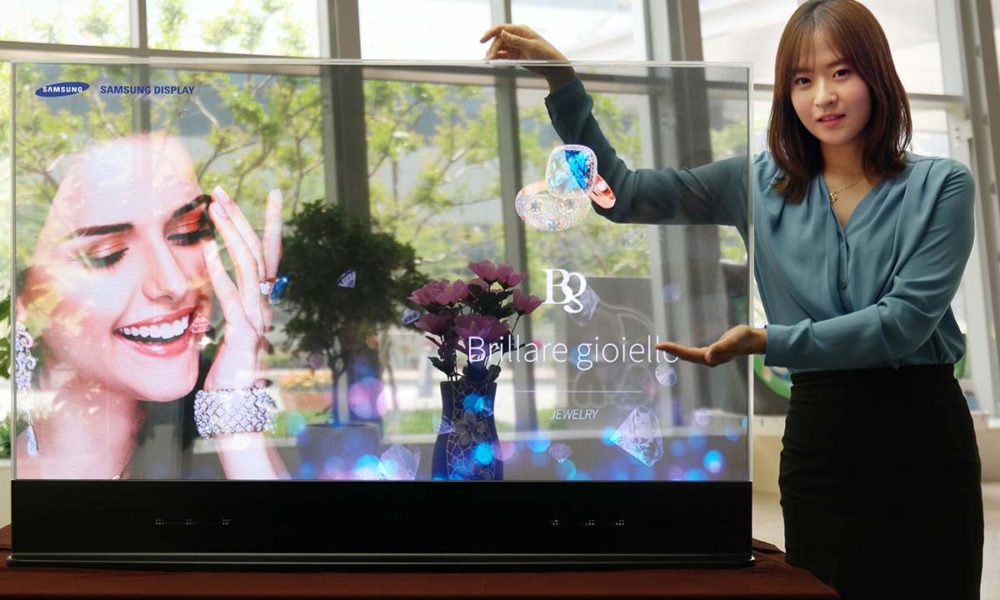 Así serán las OLED transparantes de Samsung
