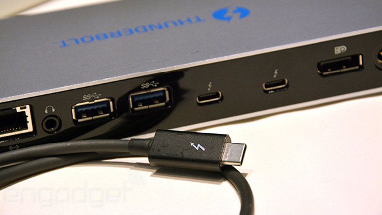Thunderbolt 3 es el doble rápido y usa una interfaz USB Type-C