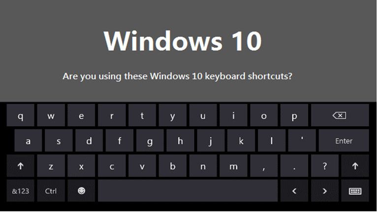 de teclado para Windows 10