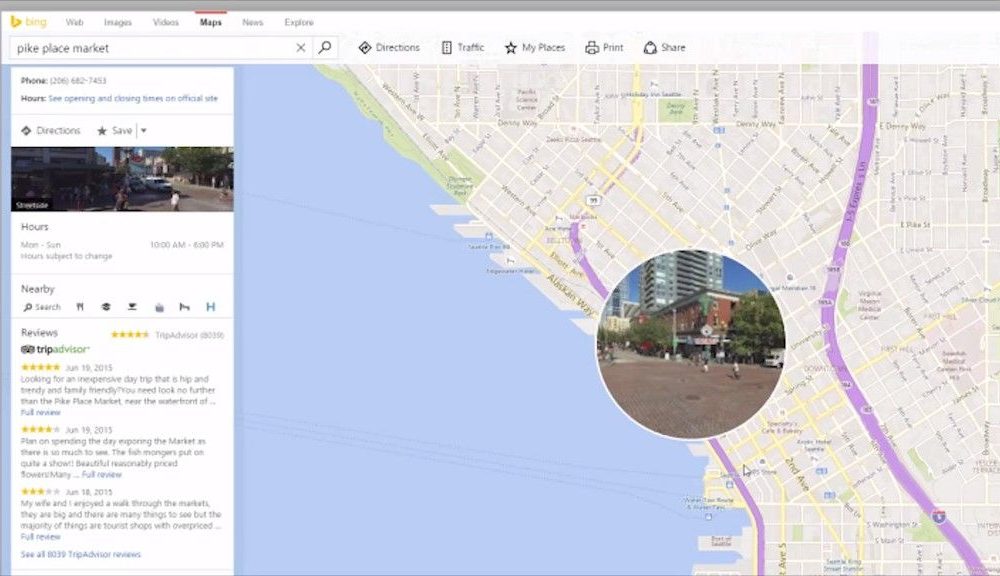 Microsoft rediseña Bing Maps para competir con Google