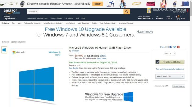 Windows 10 Home Amazon