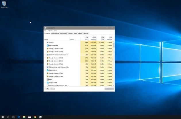 Windows 10 parece consumir mucha RAM