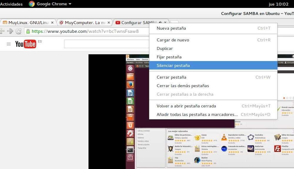 Google Chrome ya puermite silenciar pestaña individualmente