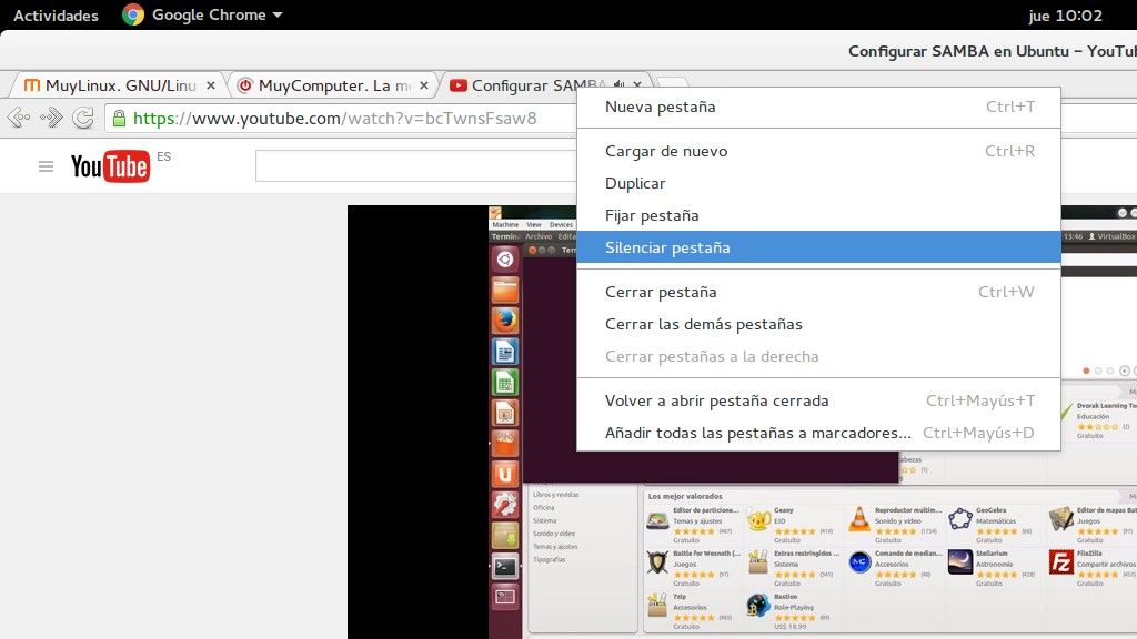 Google Chrome ya puermite silenciar pestaña individualmente