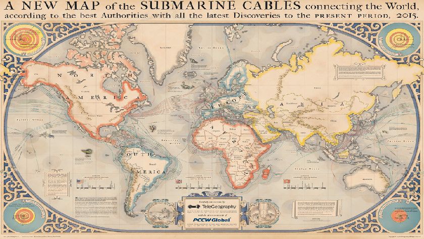 cables submarinos para Internet