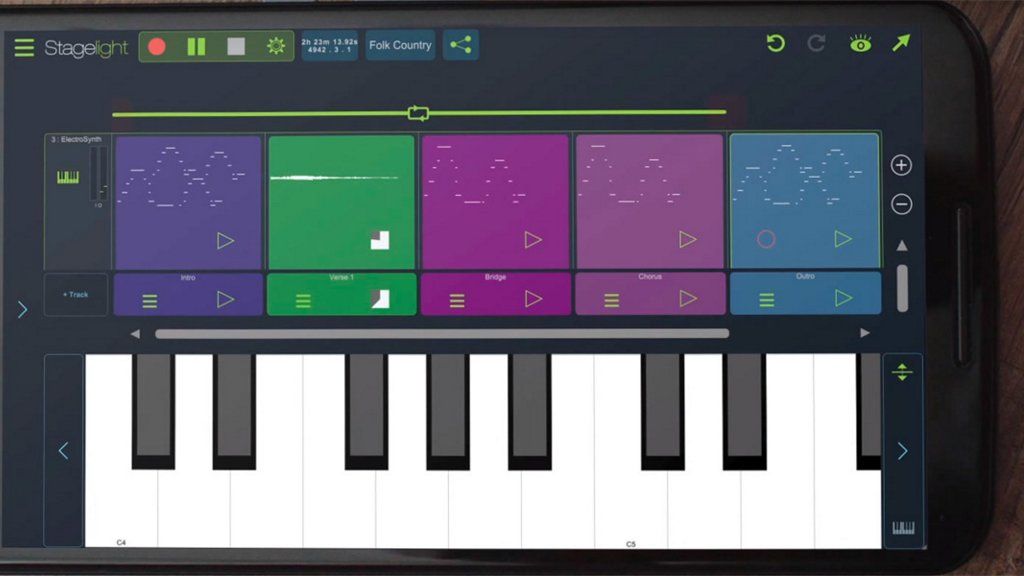 Crea música en tu smatphone Android con Stagelight