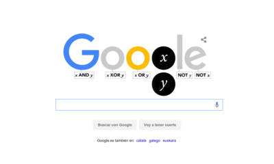 El doodle de Google para el 2 de octubre de 2015 homenajea a George Bool, creador del algoritmo de bool
