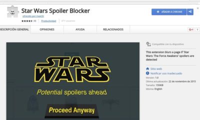Evita los spoilers de Star Wars con esta extensión para Chrome