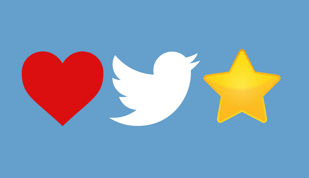 Twitter ha cambiado la estrella del favorito por el corazón de me gusta