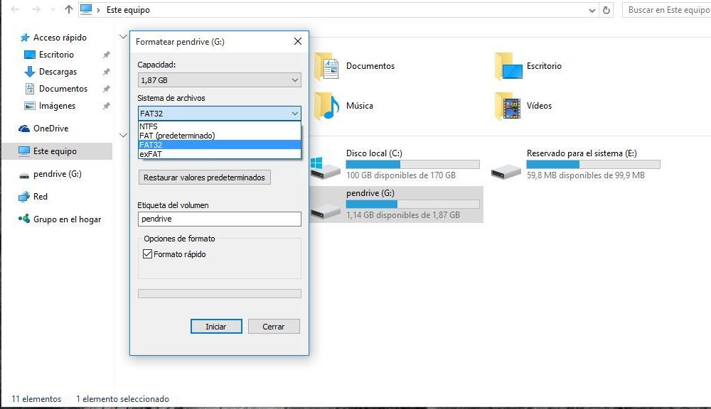 ¿En qué contextos hay que usar FAT32, NTFS y exFAT?