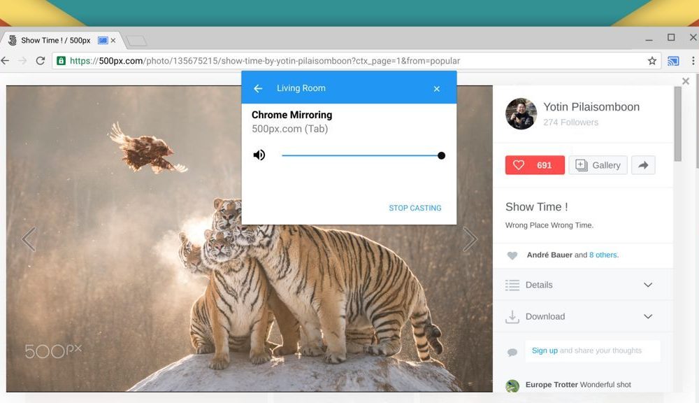 Chrome integrará streaming a Chromecast sin complementos