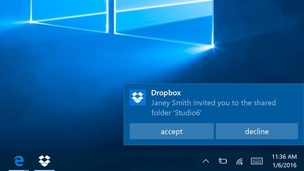 Dropbox se suma a las aplicaciones universales de Windows 10