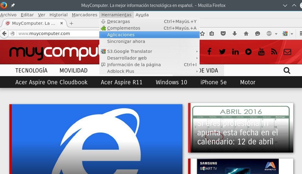 Mozilla eliminará el soporte para aplicaciones de Firefox