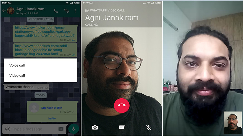 videollamadas en WhatsApp