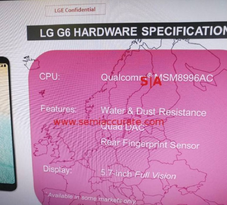 el LG G6 utiliza un Snapdragon 821