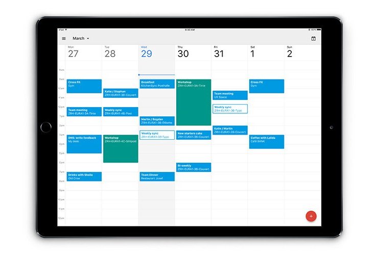 Google Calendar para iPad