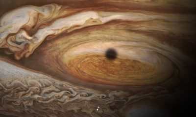 Un vistazo a la gran mancha roja de Júpiter, cortesía de Juno 88