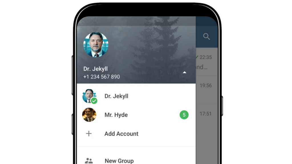Telegram 4.7 para Android añade soporte para múltiples cuentas a la vez