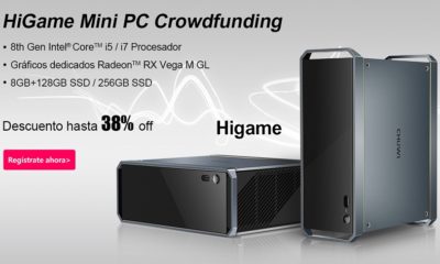 Chuwi ofrece hasta un 38% de descuento en el PC HiGame con Core i7-8709G 30