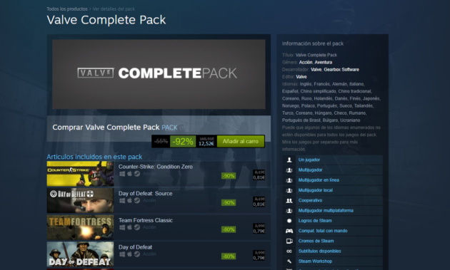 Steam Valve Pack Rebajas