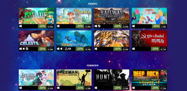 Steam Listado Lanzamientos 2018