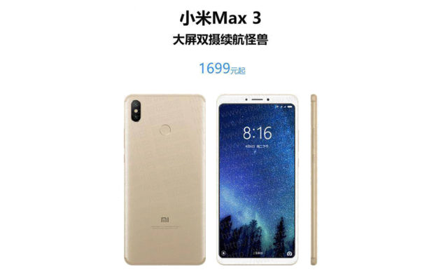  Xiaomi Mi Max 3 Precio