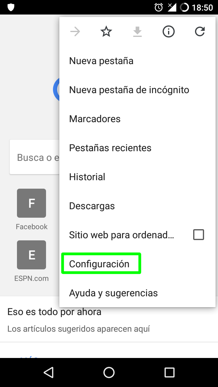 Do Not Track en Google Chrome para Android
