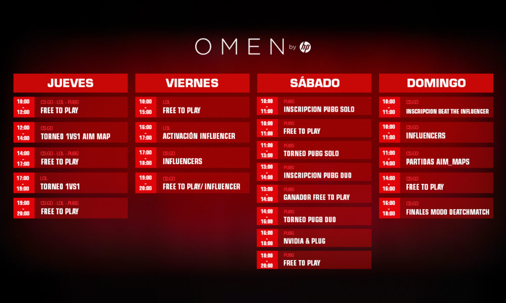 HP OMEN Madrid Gaming Week