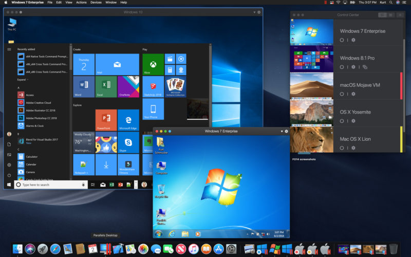 Parallels Desktop 14 macOs Mojave
