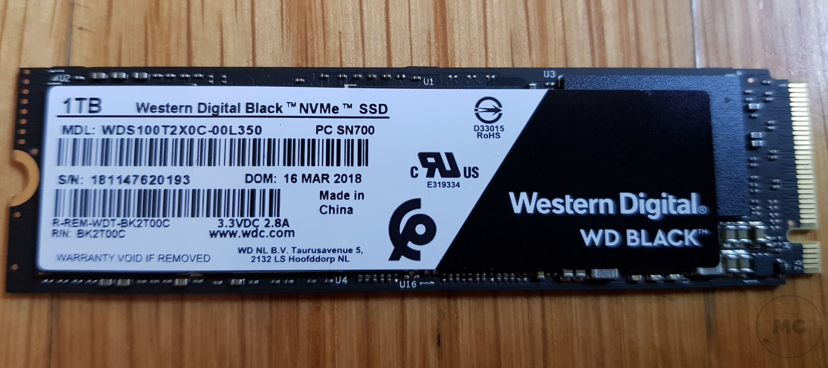 WD BLACK NVME SSD