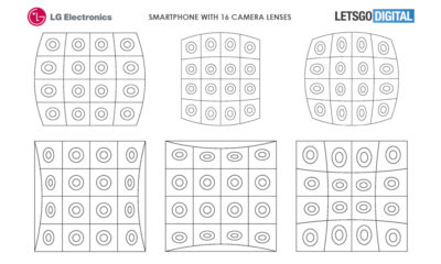 LG patente smartphone 16 cámaras