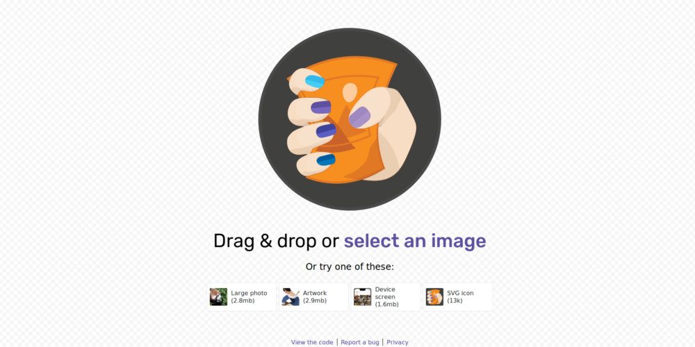 Resultado de imagen para Squoosh, la app de Google para optimizar imágenes en el navegador