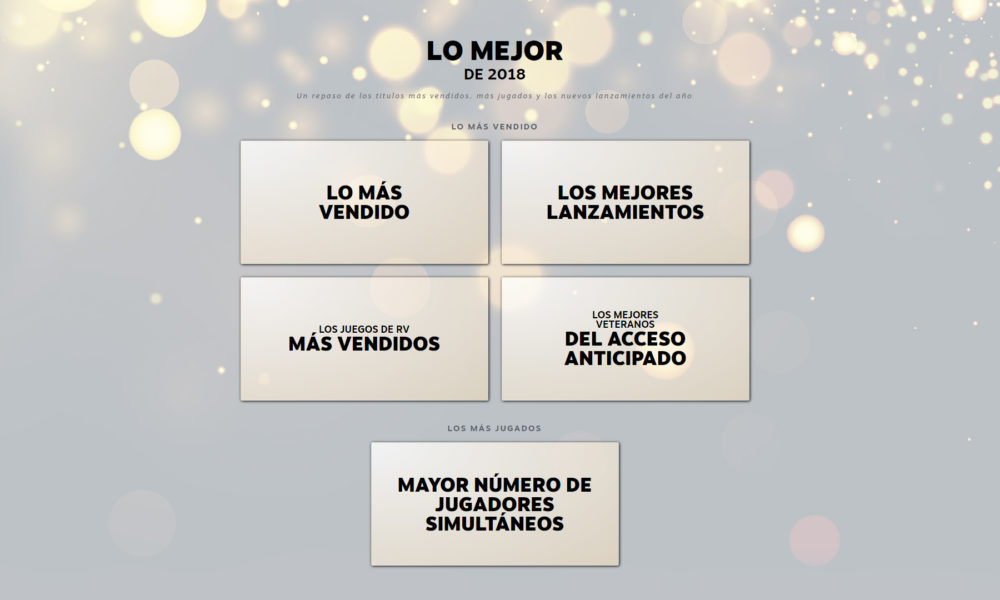 Steam Lo Mejor de 2018