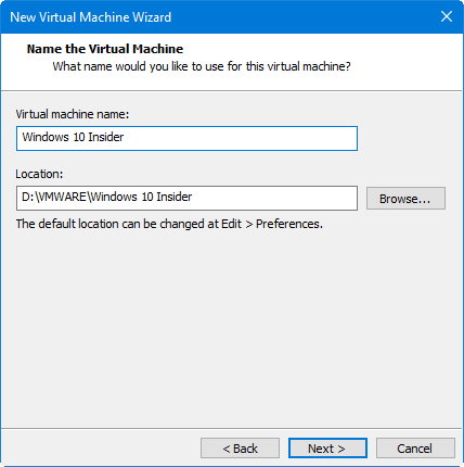 Windows 10 May 2019 Update en máquina virtual