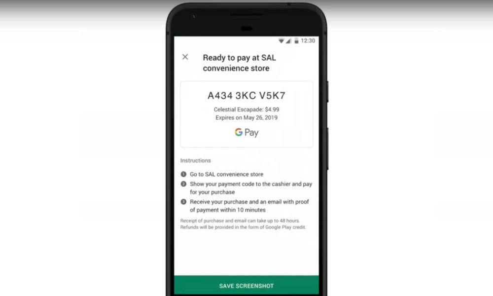 Google Play Pago Efectivo