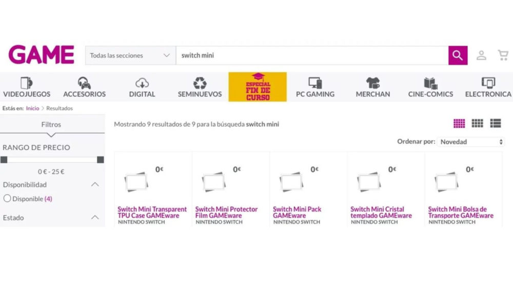 Nintendo Switch Mini GAME