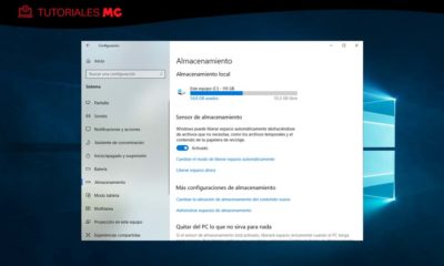Cómo ahorrar espacio almacenamiento Windows 10