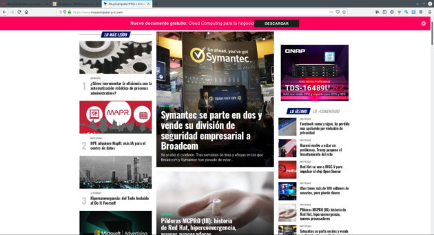 Fuentes de MuyComputerPRO cargadas correctamente en Firefox para Linux