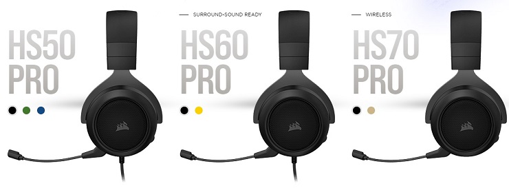 Corsair amplía su catálogo de auriculares con los nuevos HS Pro y VOID Elite 30