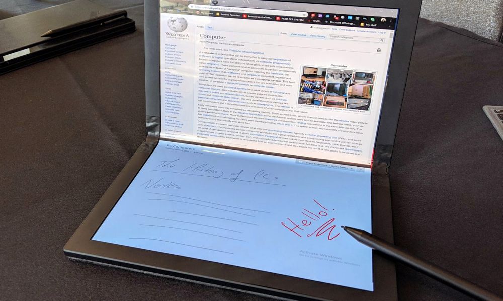 Lenovo ThinkPad X1 con pantalla plegable