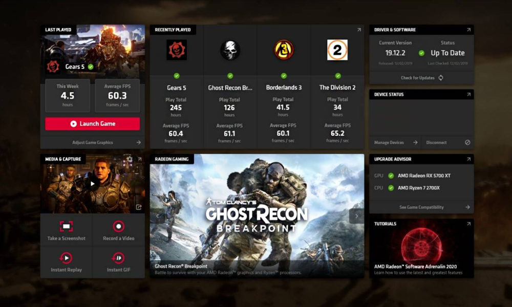 AMD Radeon Software Adrenalin 2020 Streaming