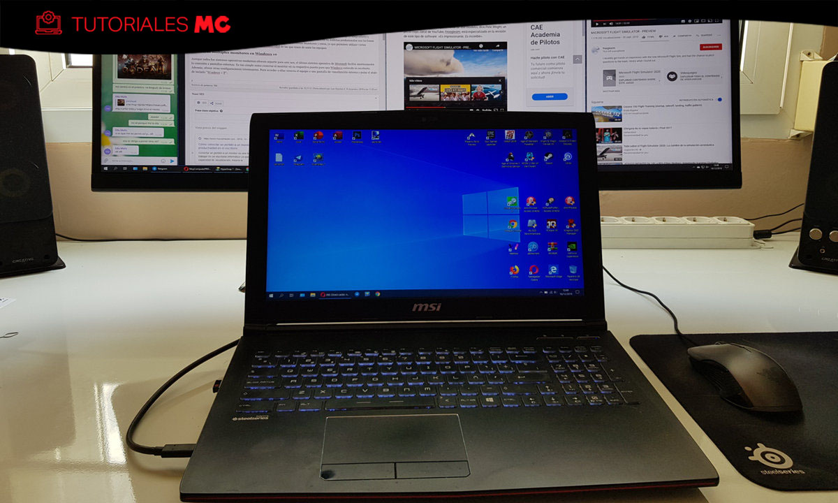 Cómo conectar un portátil a un monitor y mejorar la productividad en el  escritorio – MuyComputer